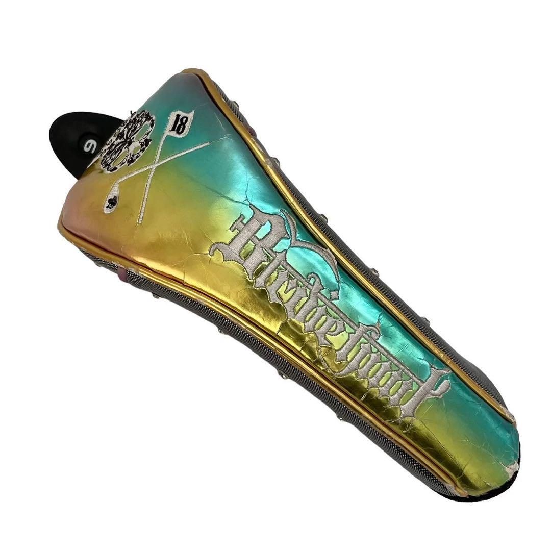 BIRDIE HUNT バーディーハント ヘッドカバー 4点セット ゴールド系 DR FW×2 UT [240001308267]【中古】ゴルフウェア Birdie hunt バーディーハント ユーティリティヘッドカバー 虹色 黄系