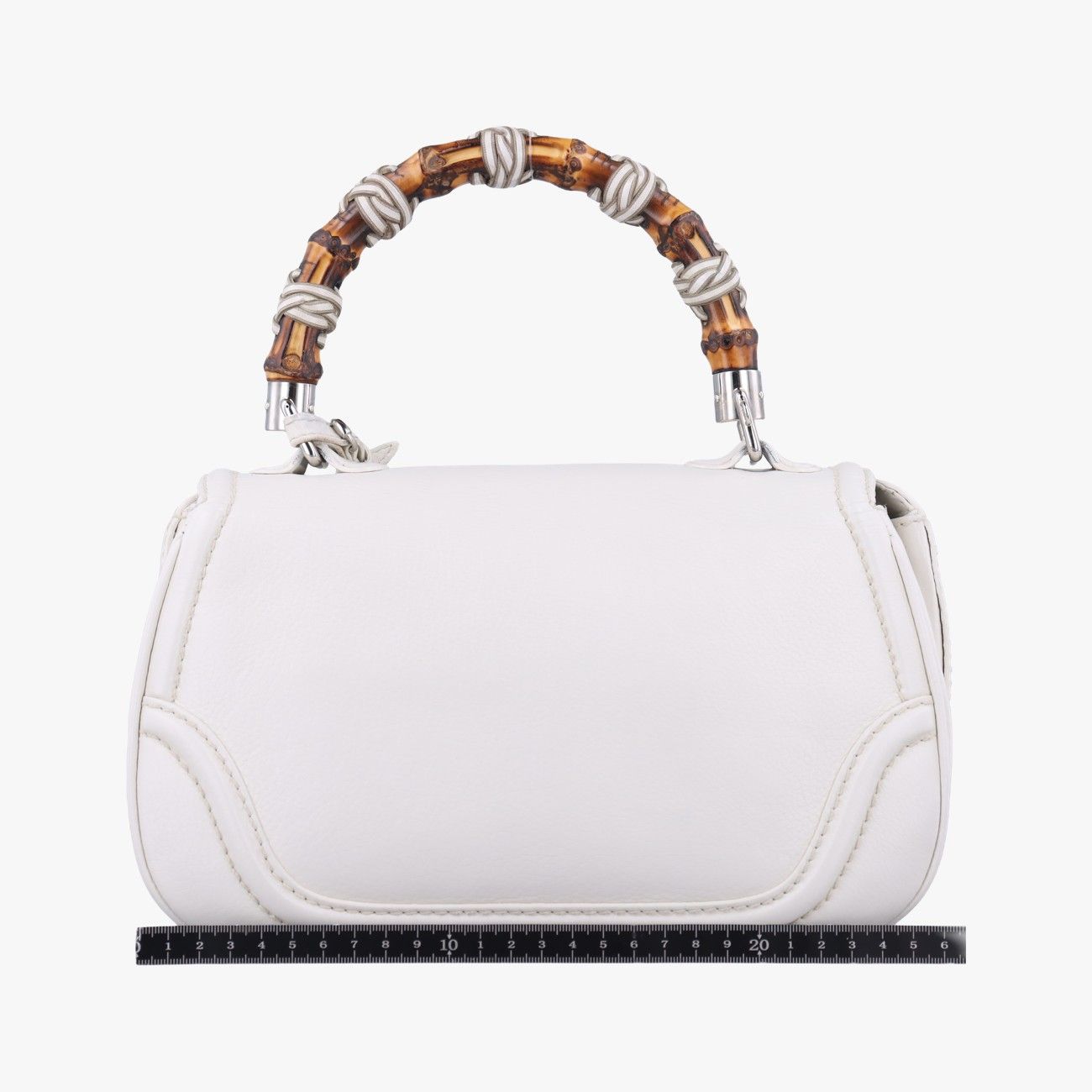 グッチGucciニューバンブーホワイトレザー240242A6216140