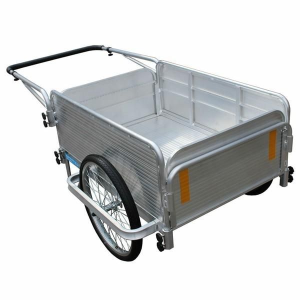 公式 アルミ製組立式リヤカ- シルバー AKR-80 アルミス 代引不可 TD