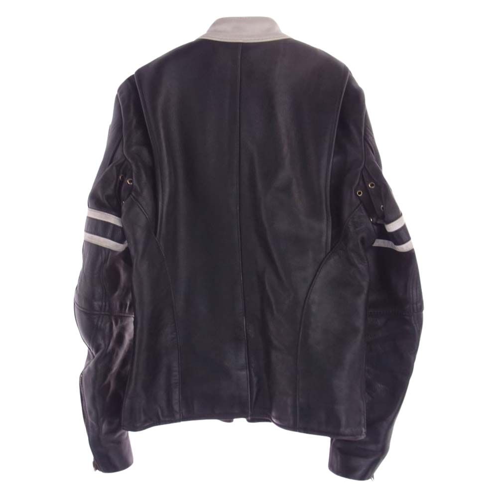 VANSON バンソン レザー シングル ライダース ジャケット 36 黒 M