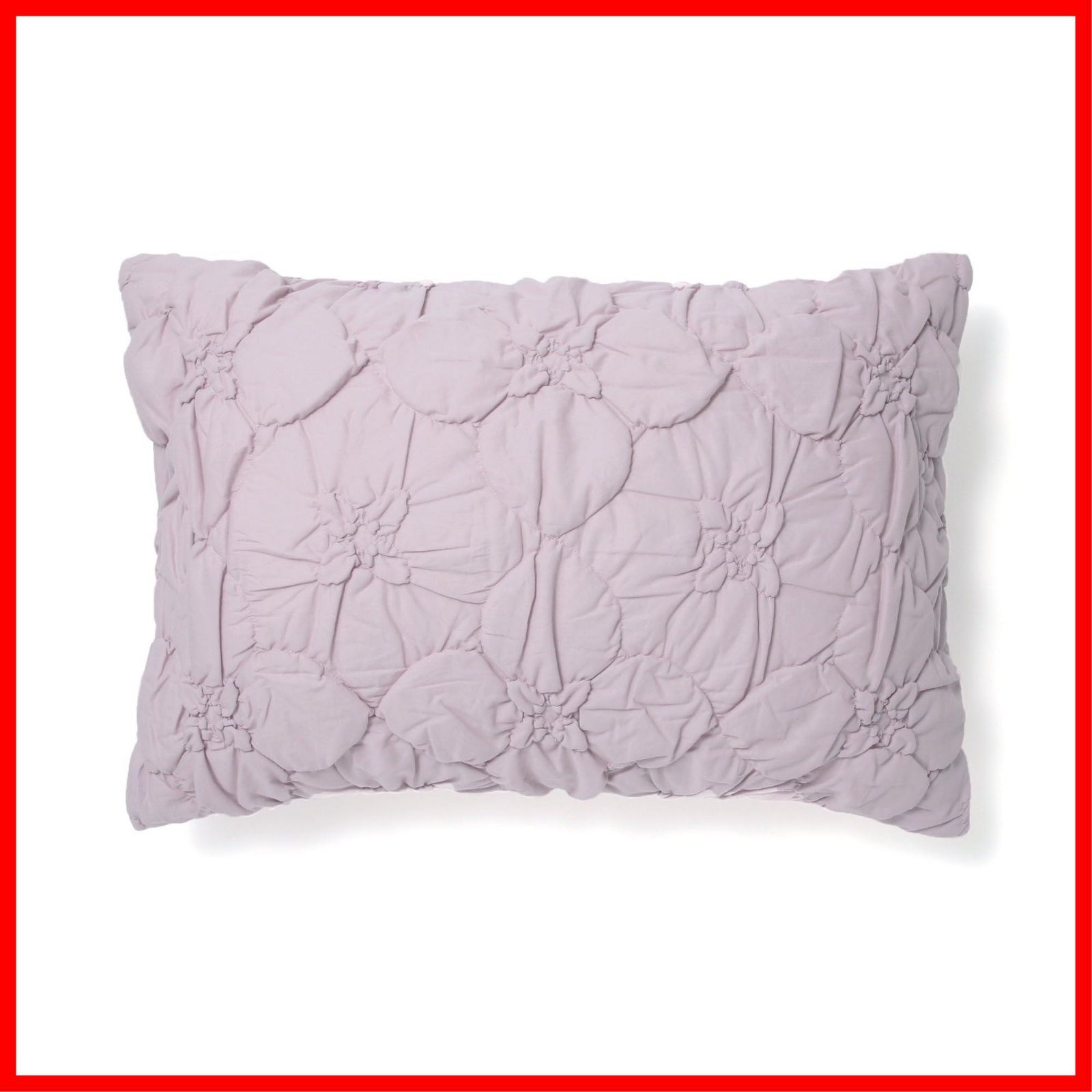 在庫処分 Francfranc フランフラン フラワーキルト まくらカバー 70×50cm ピンク