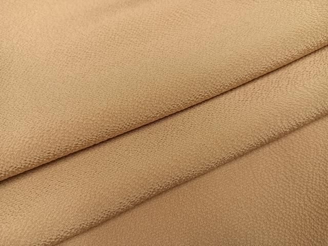 平和屋着物●上質な色無地 飴色 正絹 AABC3663ph