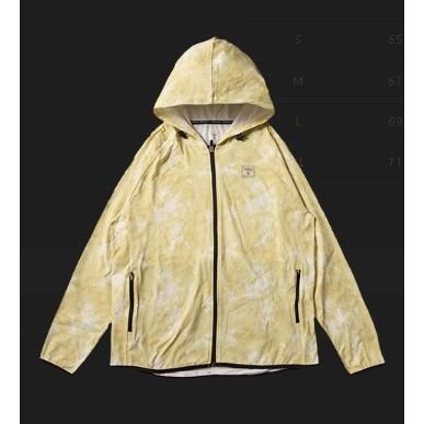 ジャッカル ハイドライ サマーフーディ ジップアップ イエロー M ジャッカル ハイドライ サマーフーディ ジップアップ イエロー M