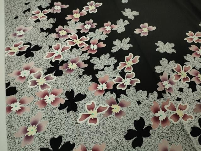 平和屋本店□極上 日本工芸会正会員 大村禎一 訪問着 舞花文 たたき