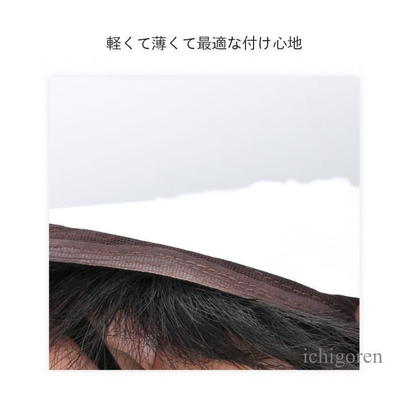 部分ウィッグ 男性