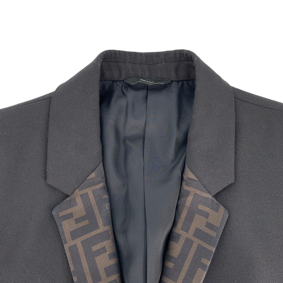 FENDI/フェンディズッカ テーラードジャケット FJ0567 A9N1 ブラック 