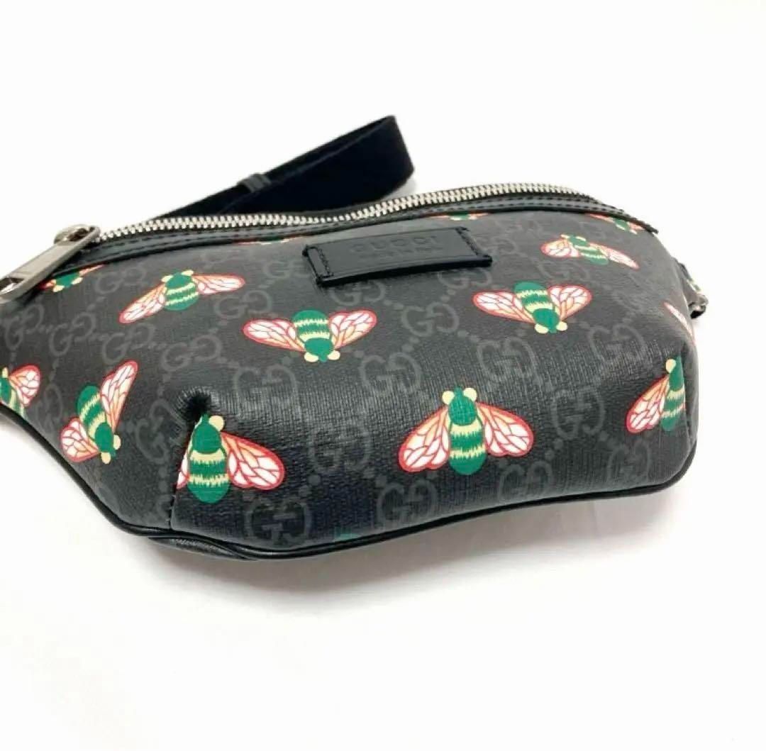 グッチ GUCCI ボディバッグ ハチ GGスプリーム ウエストバッグ レザー ブラック 675181 定番 人気 美品 GUCCI グッチ ベルトバッグ 474293 ボディバッグ ソフトGG
