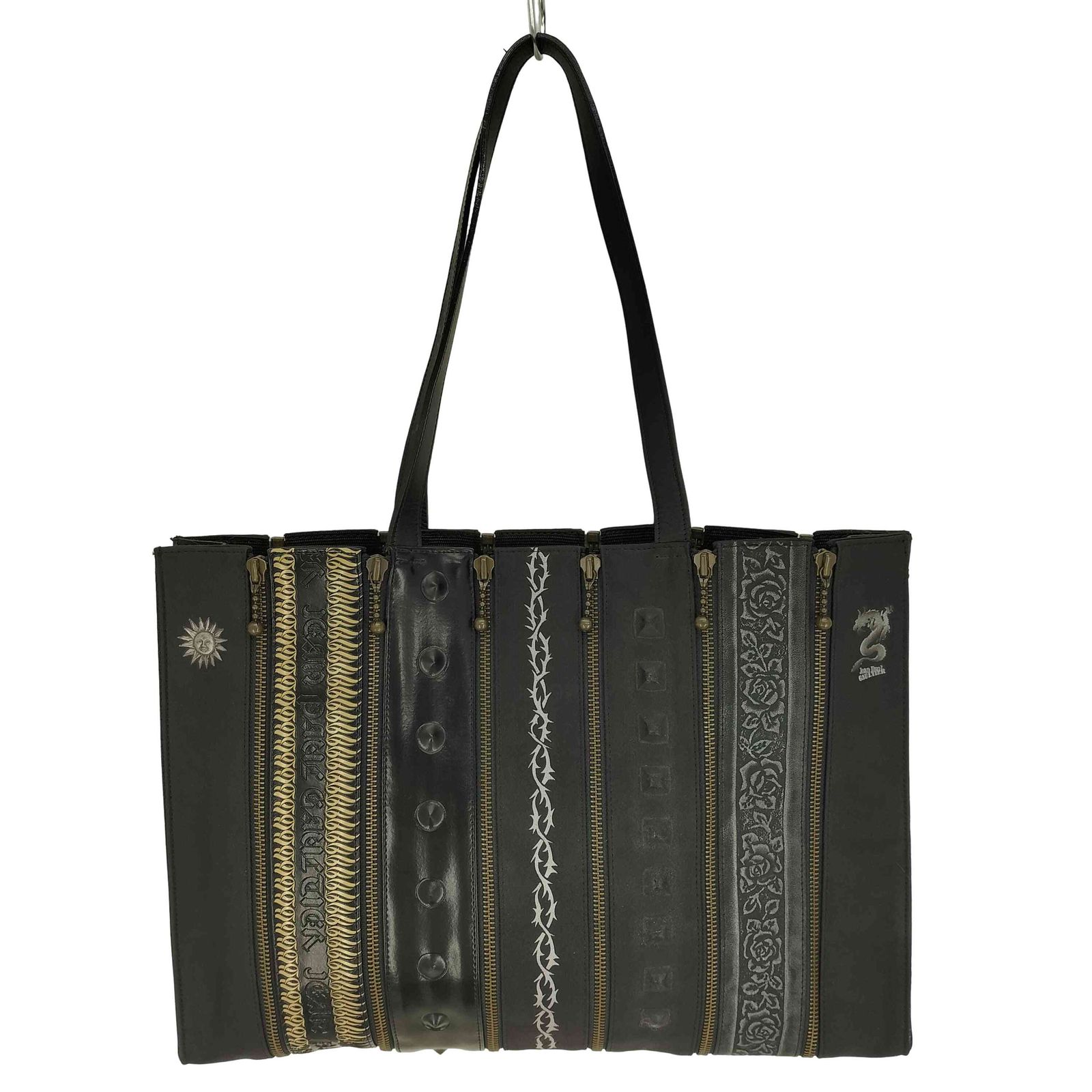 極希少✨ジャンポールゴルチエ トートバッグ レザー 本革 龍 ドラゴン