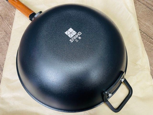未使用品 サンホ 鉄製深型 フライパン 32cm SANHO 調理器具 1.2kg 軽量