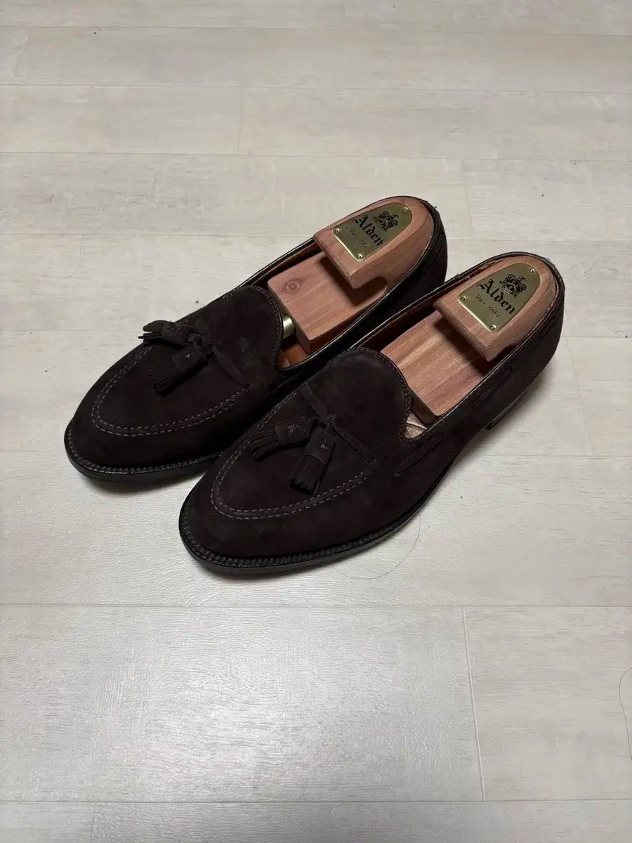 ALDEN オールデン 666 ダークブラウン スエード タッセルローファー