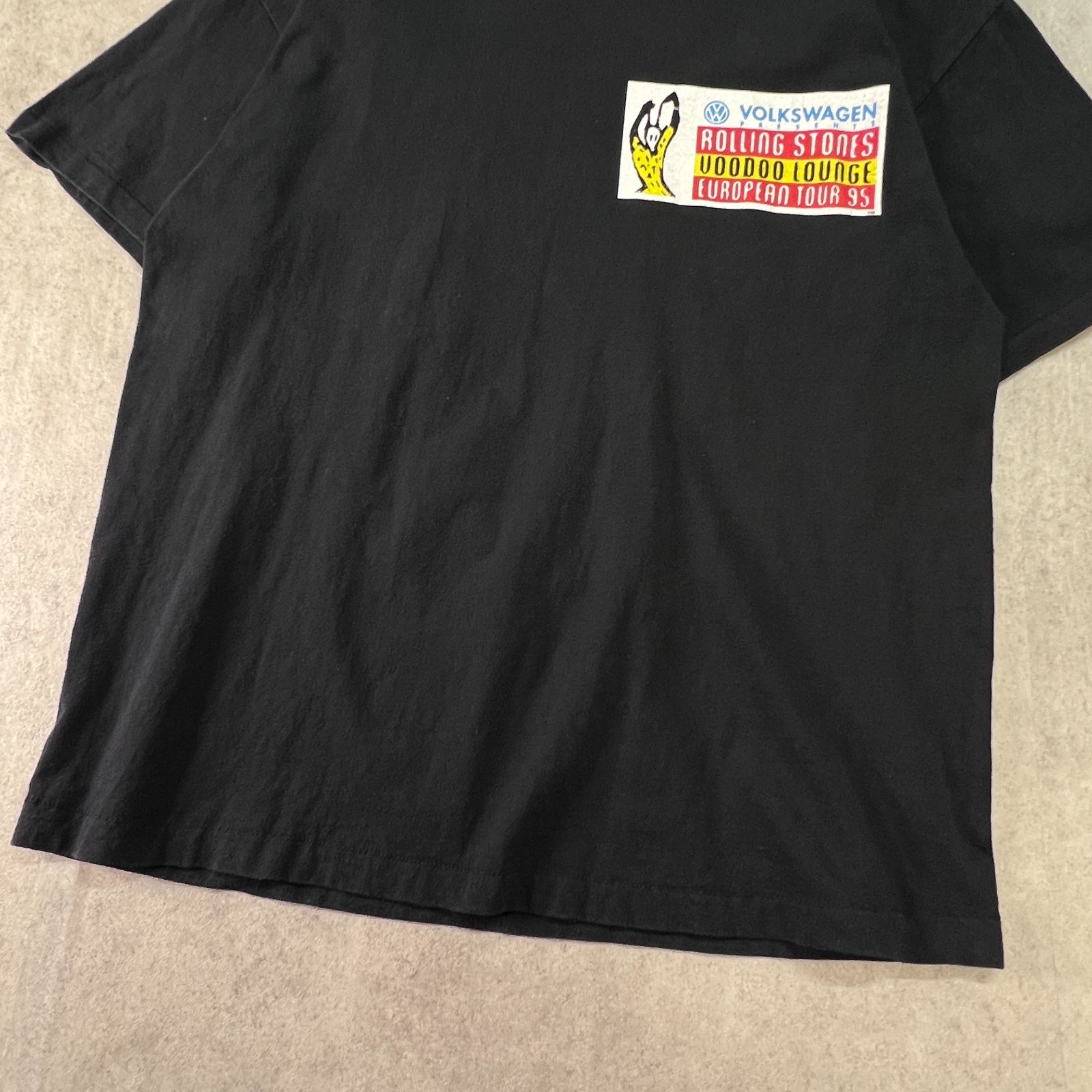 激レア 90s USA製 ROLLING STONES ローリングストーンズ VOLKSWAGEN ツアーTシャツ 古着 ブラック XL - メルカリ