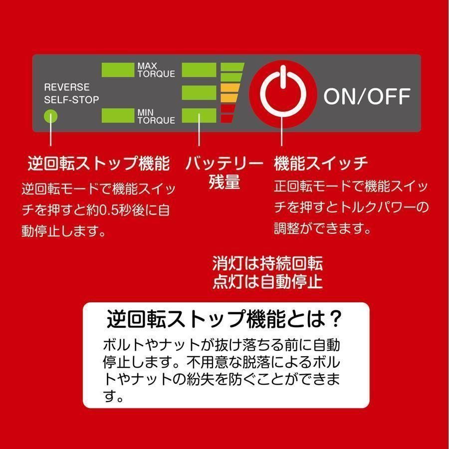 インパクトレンチ 600N・m 電動 レンチ タイヤ交換 トルク600N1637