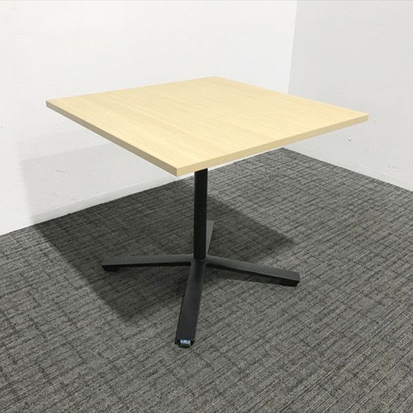 ミーティングテーブル 完成品 角テーブル フリップトップ キャスター付 コクヨ ブラウン