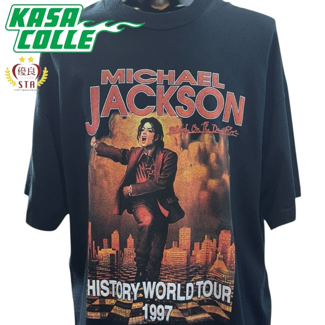マイケルジャクソン Tシャツ MICHAEL JACKSON】マイケルジャクソン HISTORY WORLD TOUR 1997 T