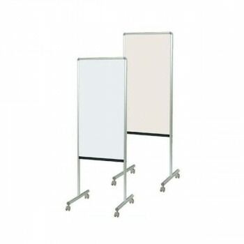 馬印 UD案内板 ホーローホワイトボード 掲示板 912アイボリー キャスター付き W465×D460×H1392 Y8HK450C