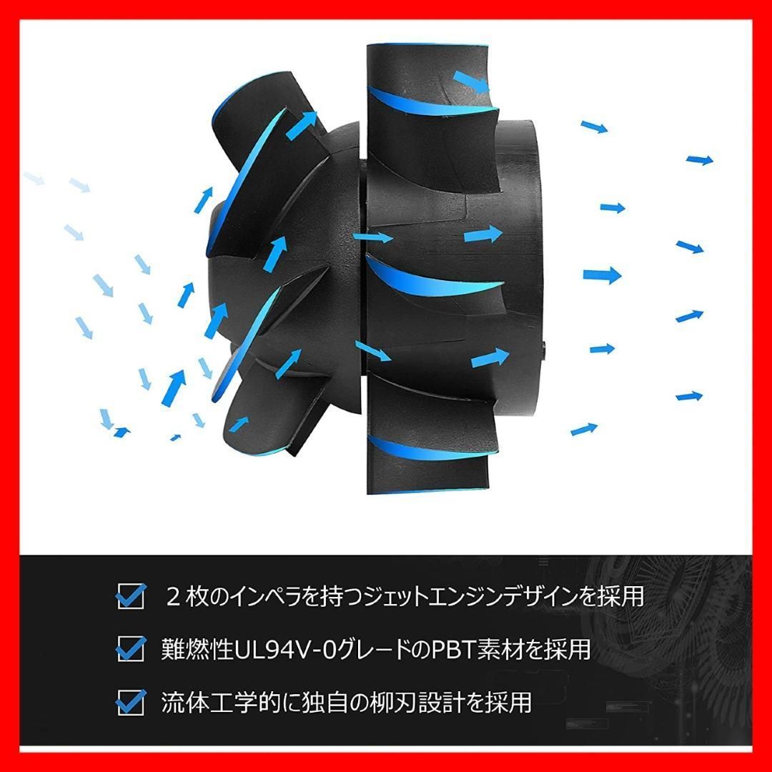 中間取付形ダクトファン 275㎥/h ダクト用換気扇 無段階 送風機 空調 送風