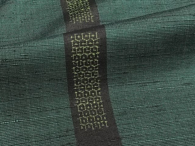 平和屋着物▽上質な紬 単衣 縞 正絹 逸品 CAAV3879dy