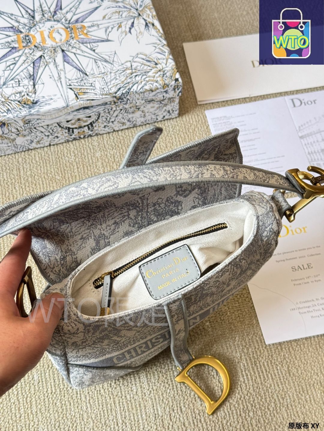 VINTAGE 1点モノ ディオール サドル フォン フォルダー 今日特価】Dior Saddle ディオール サドル - ヴィンテージ