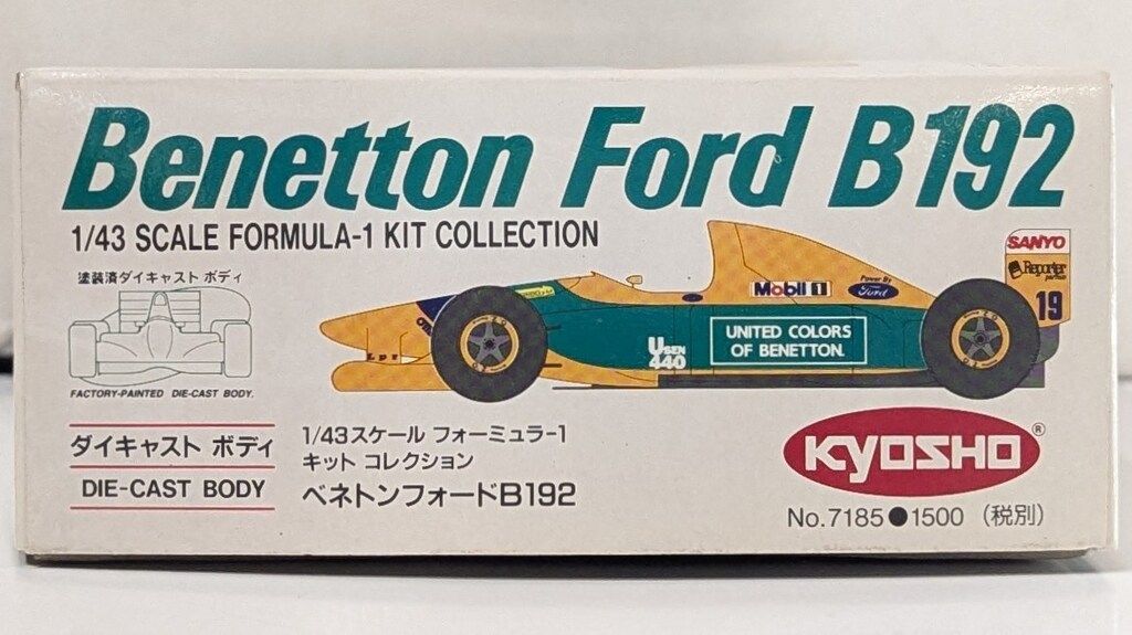KYOSHO F1 BENETTON FORD B192 SCHUMACHER #19 1/43 DC | eBay