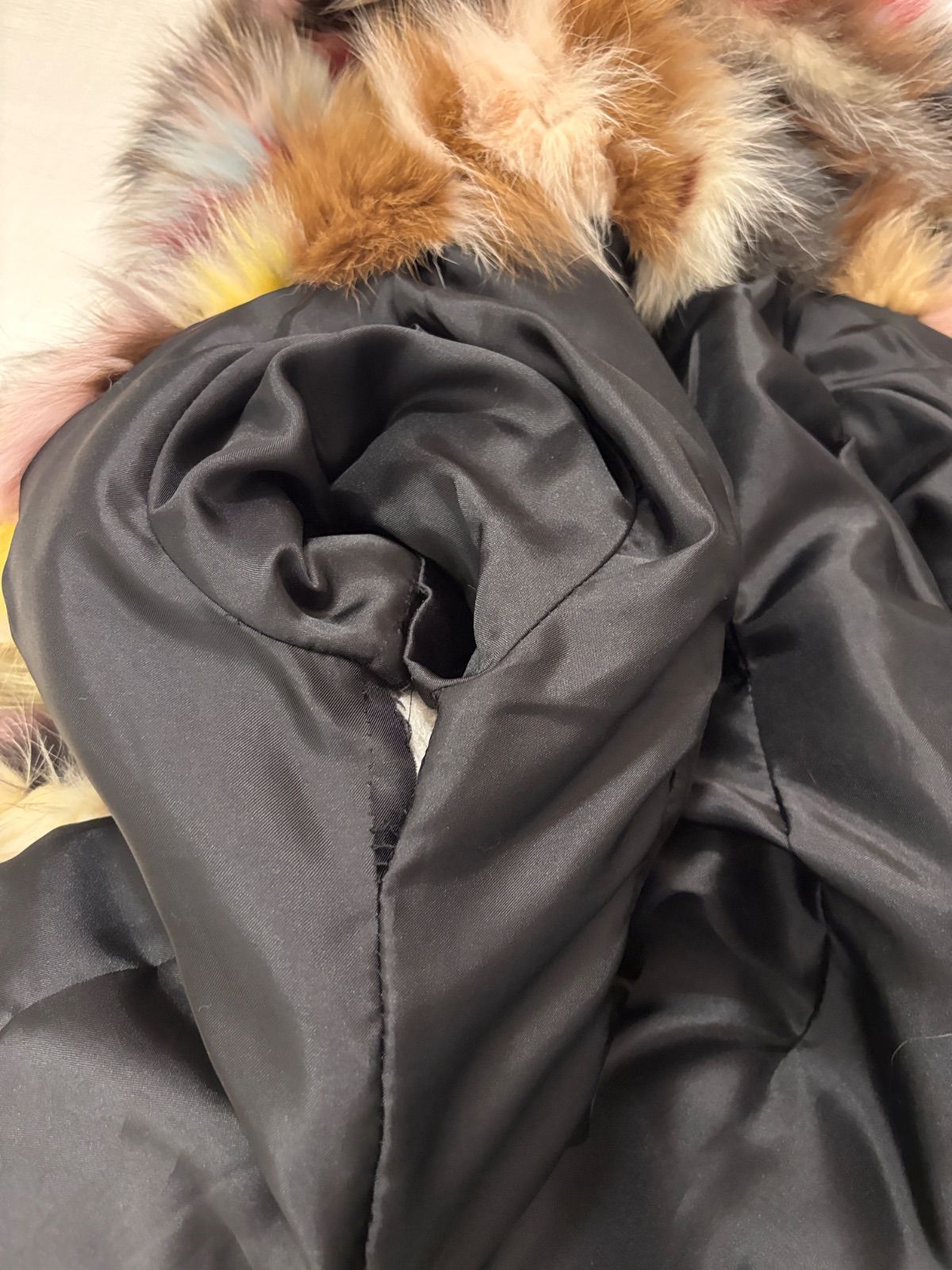 フォックスファーコート 毛皮 リアルファー カラフル C2510171 - メルカリ