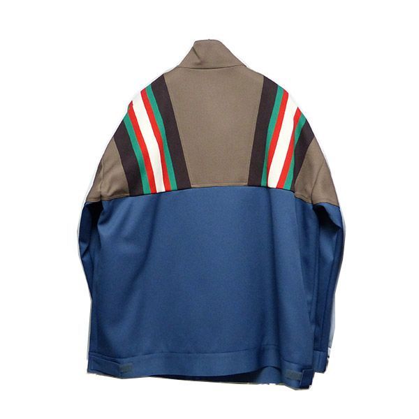 【新品】GUCCI　ロゴ　ワッペン　ブルゾン　ネイビー　ブラウン　50