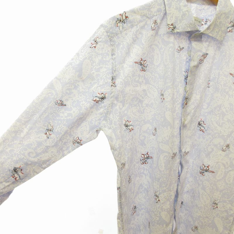 エトロ ETRO ×トムとジェリー TOM AND JERRY 美品 20SS 総柄シャツ 