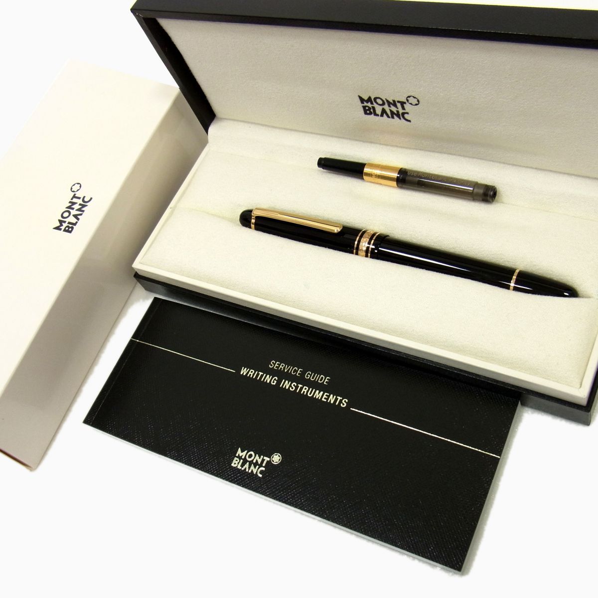 定価106 700円 MONTBLANC MEISTERSTUCK 万年筆 マイスターシュテュック 14金 106514 モンブラン コンバーター 取説 ケース き