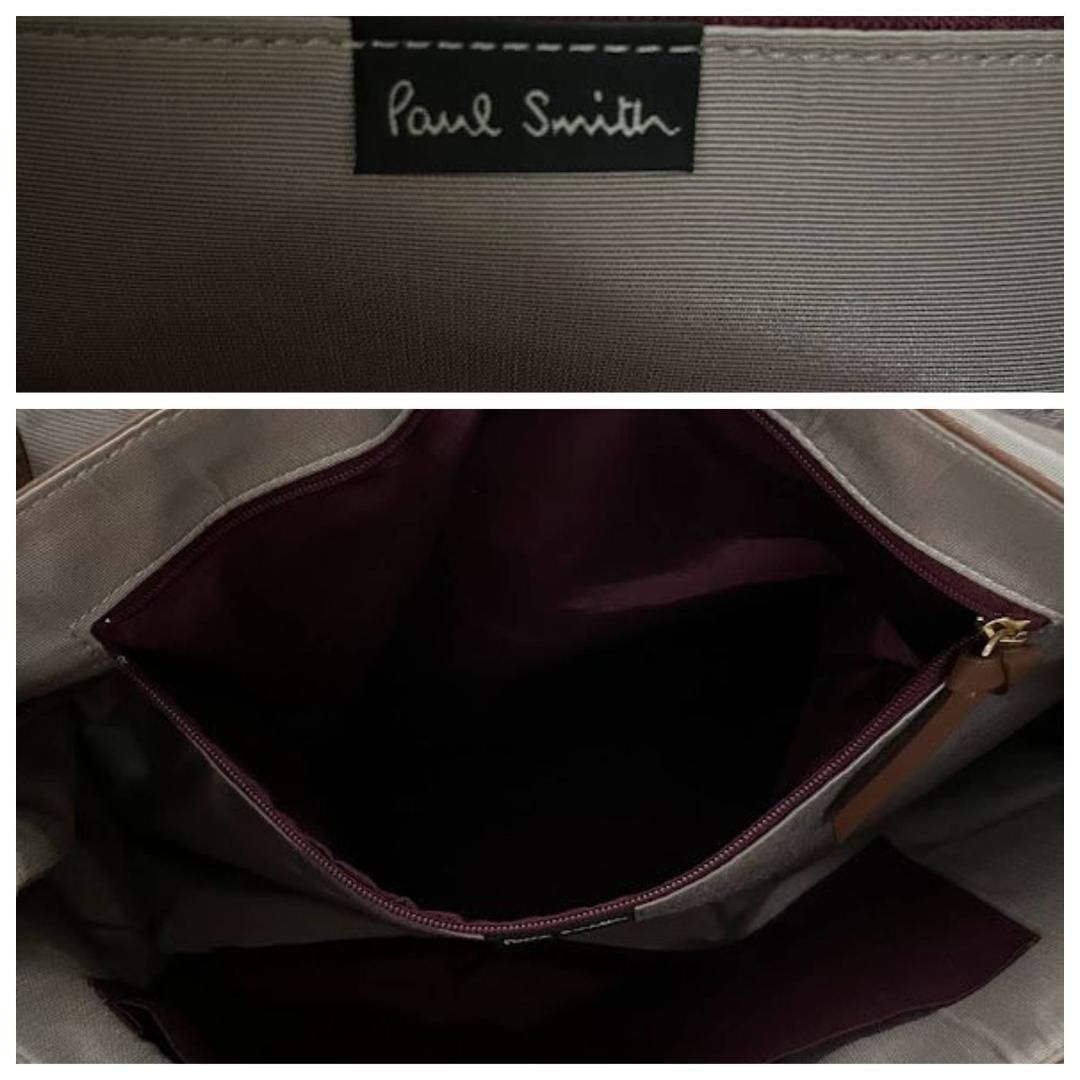 Paul Smith ポールスミス トートバッグ ブランドロゴプレート レザー