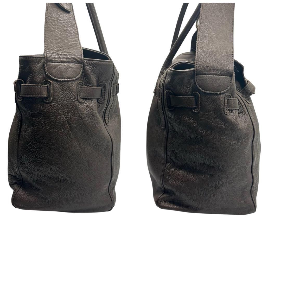 良品 2198 LORINZA ボストンバッグ 2way ターンロック レザー