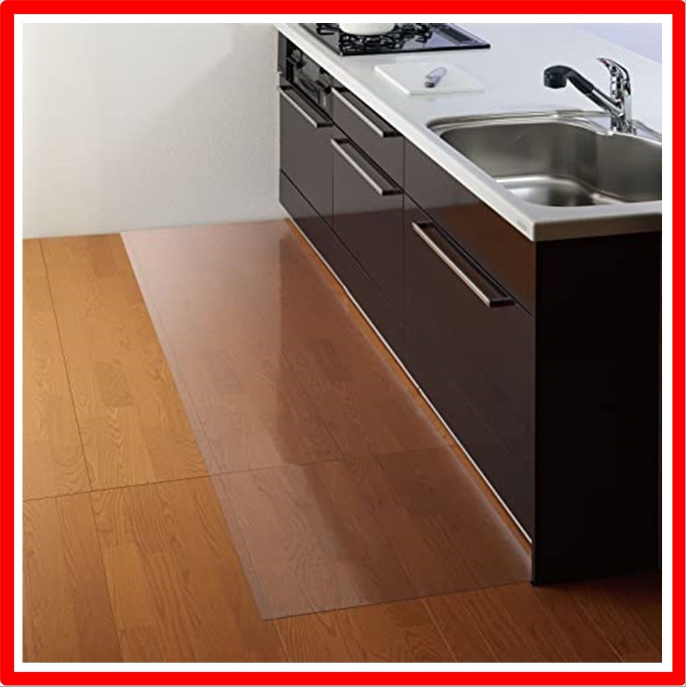 【送料無料 】 60×250cm Style: a.キッチンマット Belca(ベルカ) 日本製 透明マット キッチンマット 250cm 幅250×奥行60×厚