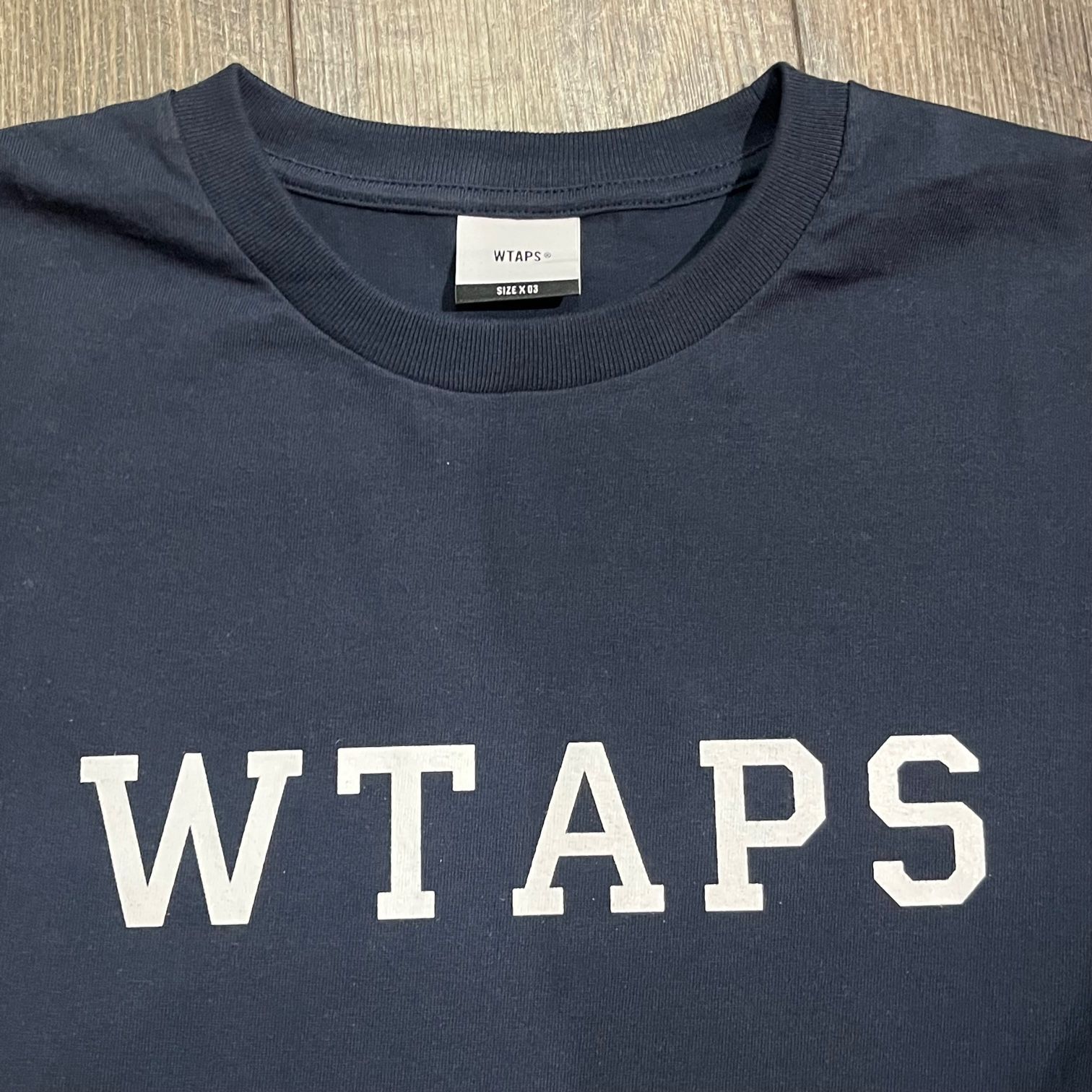 WTAPS 23AW COLLEGE LS カレッジロ232ATDT-LTM03 新品 WTAPS 23AW COLLEGE LS カレッジロゴ カットソー ダブルタップス