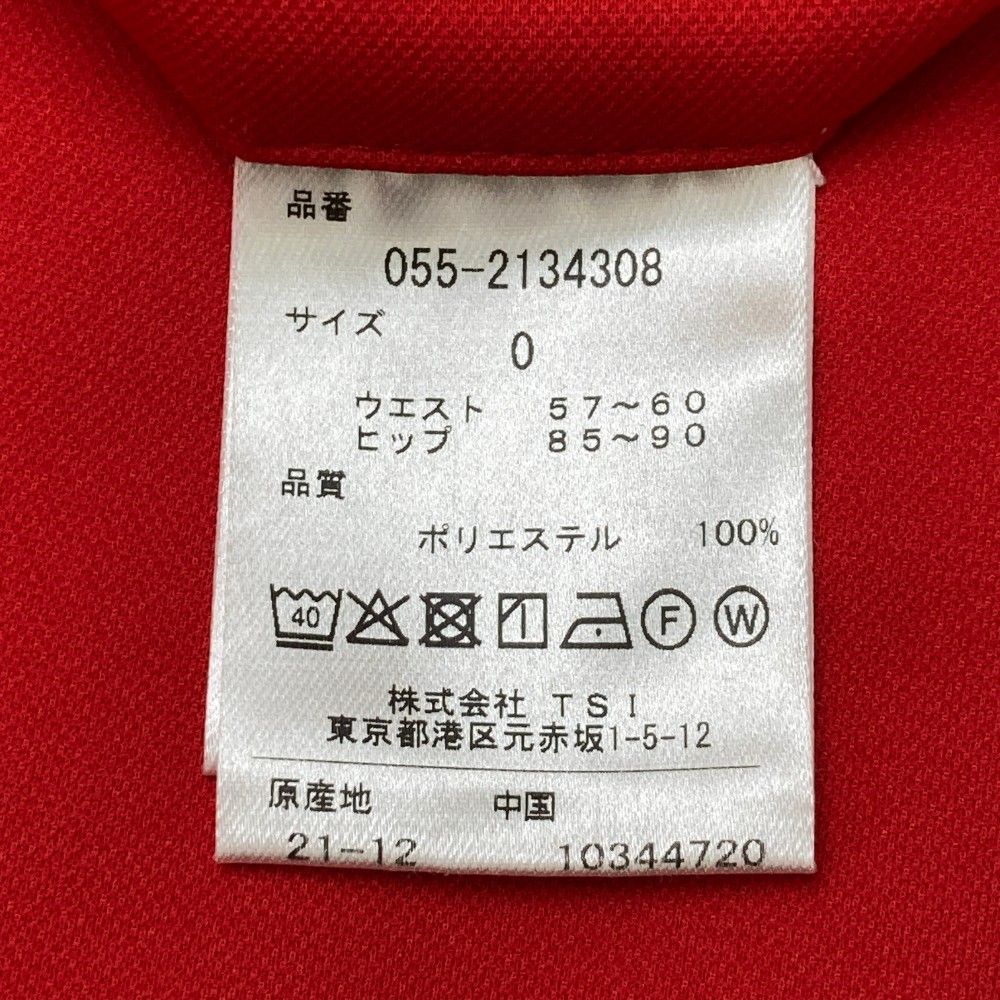 サイズ：0 PEARLY GATES パーリーゲイツ スカート レッド系