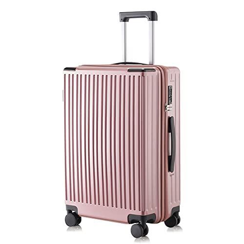 Pink_Mサイズ・4~7泊・託送必要・61L [ISUKI] スーツケース ファスナー