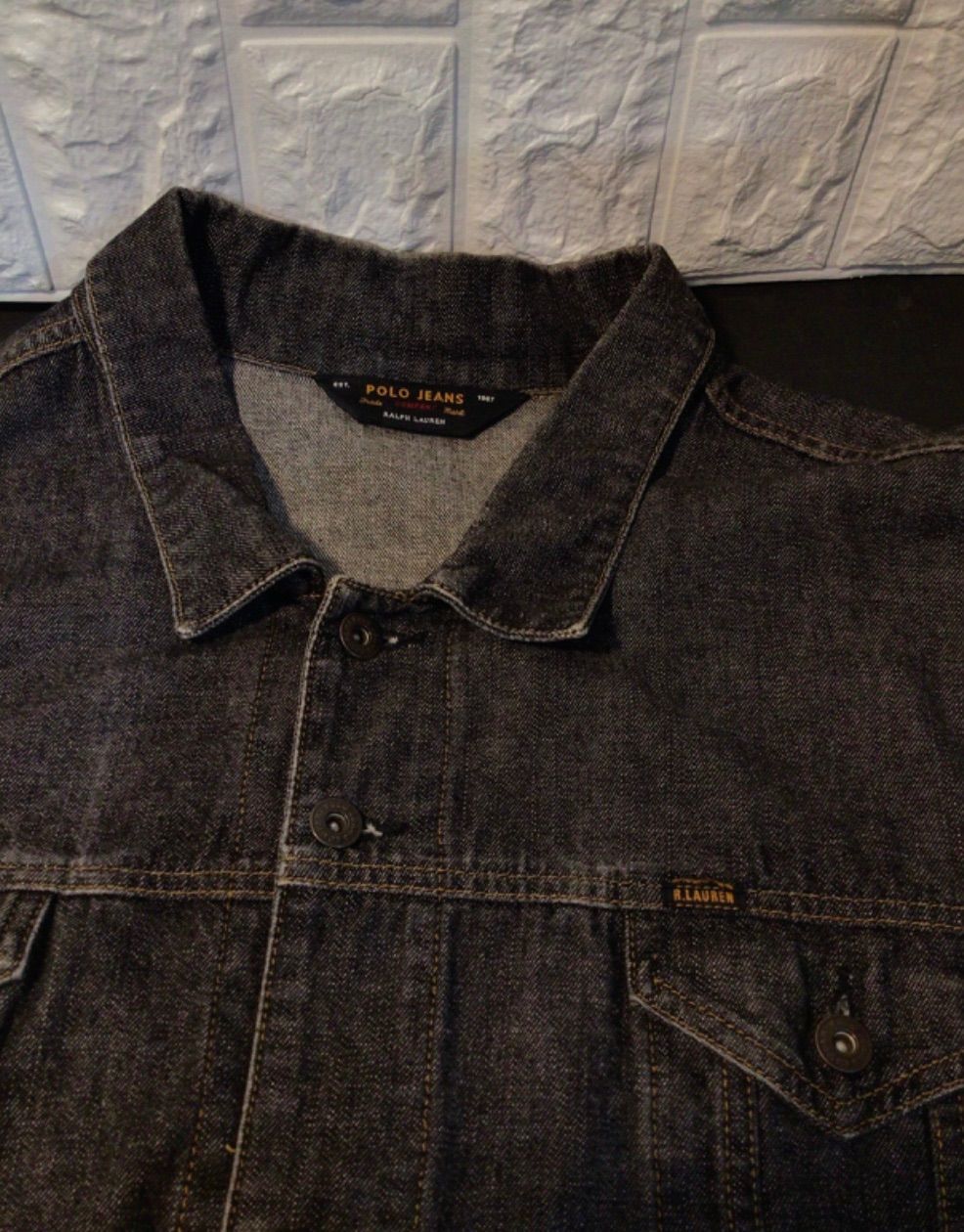 POLO JEANS ブラックデニム ジャケット 90's~00's Polo Sport