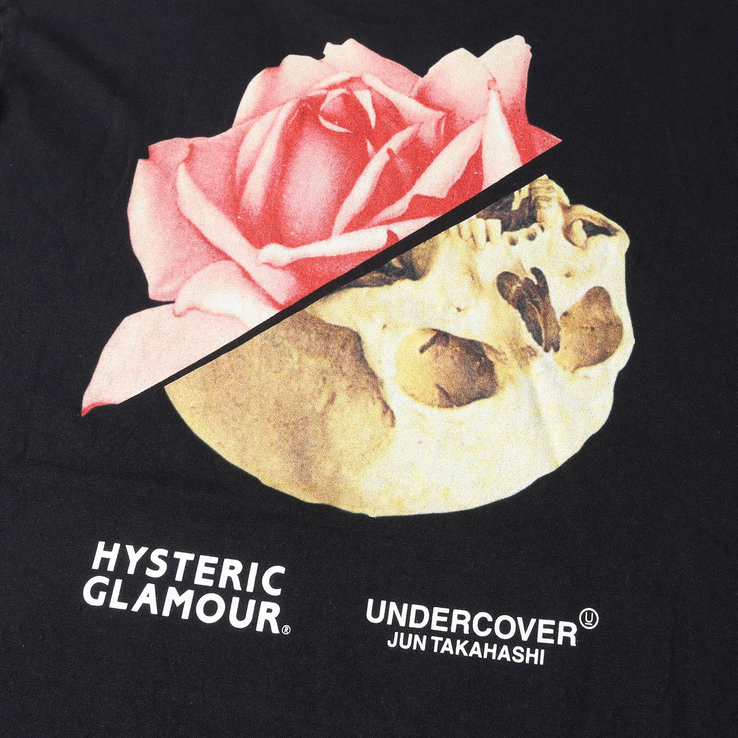 UNDERCOVER アンダーカバー Tシャツ サイズ:4 20AW THE BLACK SENSE MARKET限定 HYSTERIC  GLAMOUR ヒステリックグラマー ザ ブラックセンス マーケット スカル&ローズ クルーネック Tシャツ ブラック