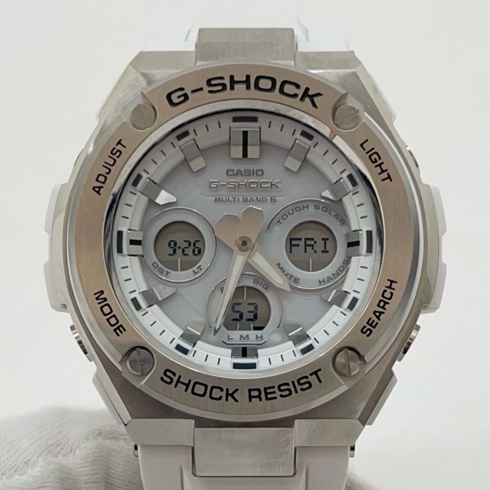 CASIO｜カシオ G-SHOCK ジーショック G-STEEL 腕時計 ホワイト×シルバー 尾張小牧店