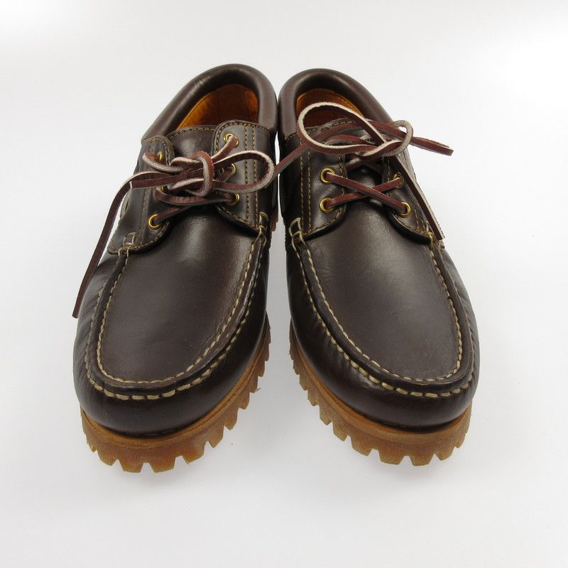 姫路東店 Timberland ティンバーランド デッキシューズ AUTHENTICS 3 EYE CLASSIC LUG 30003 ブラウン 28.5cm 127