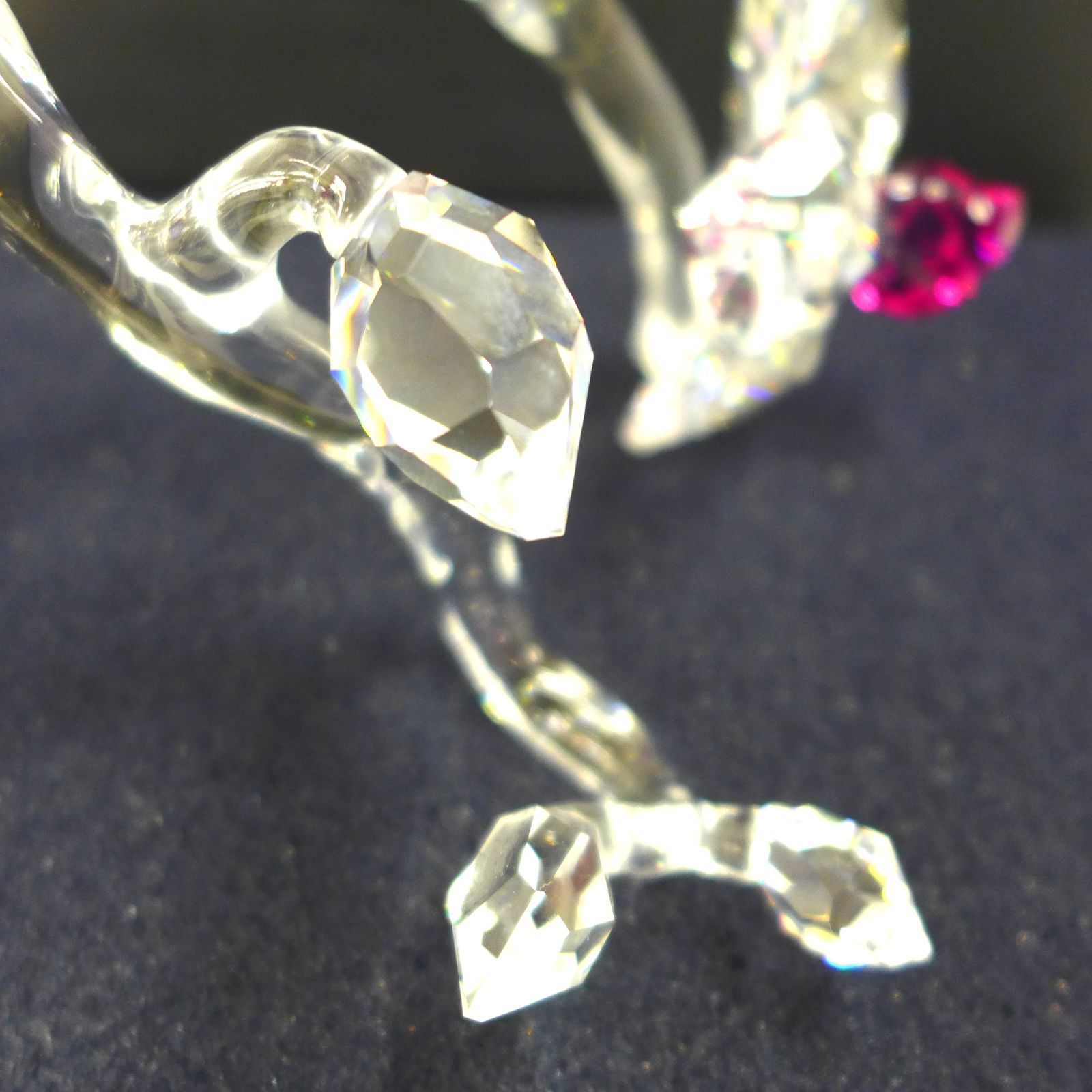 スワロフスキー　置物　花　ラン スワロフスキー 置物 花 ラン SWAROVSKI スワロフスキー