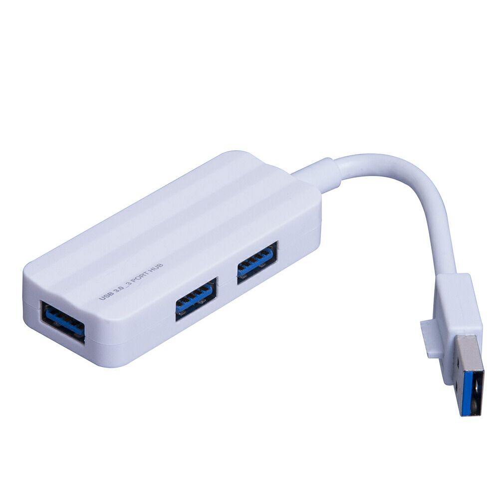 【2026，送料無料】 （まとめ買い）ナカバヤシ 3ポートUSB3.0 ハブホワイト UH-3083W 【3個セット】 USBハブ