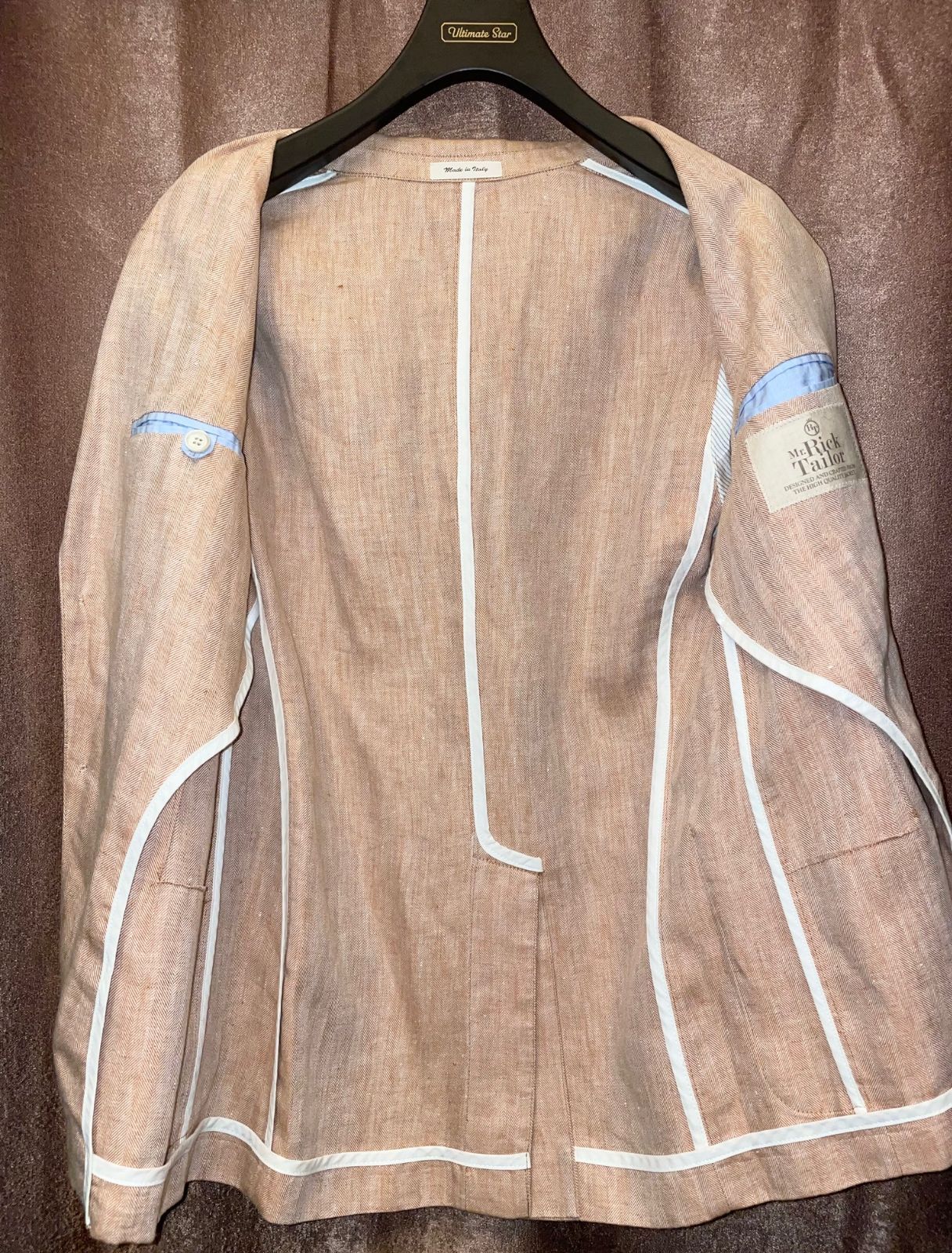 BEAMS 取り扱い】 MADE IN ITALY製 Mr.Rick Tailor リネンテーラード
