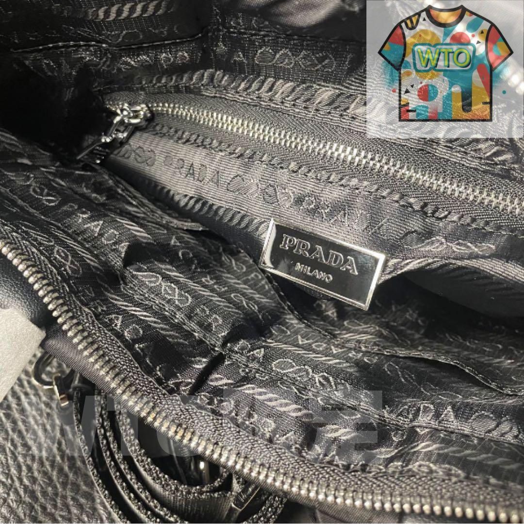 【未使用に近い】PRADA ショルダーバッグ ノベルティ 未使用】PRADA ショルダーバッグ ブラック ノベルティ - メルカリ