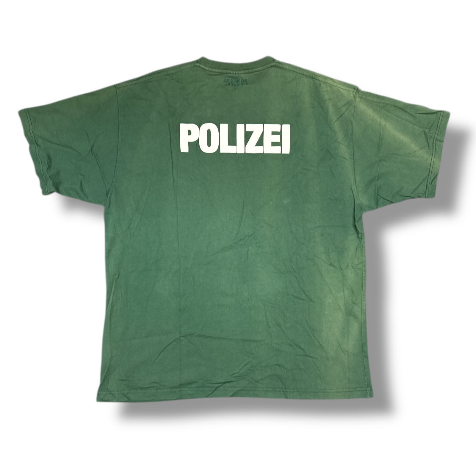 参考上代63800円 VETEMENTS Polizei T-Shirt ポリゼ Tシャツ 