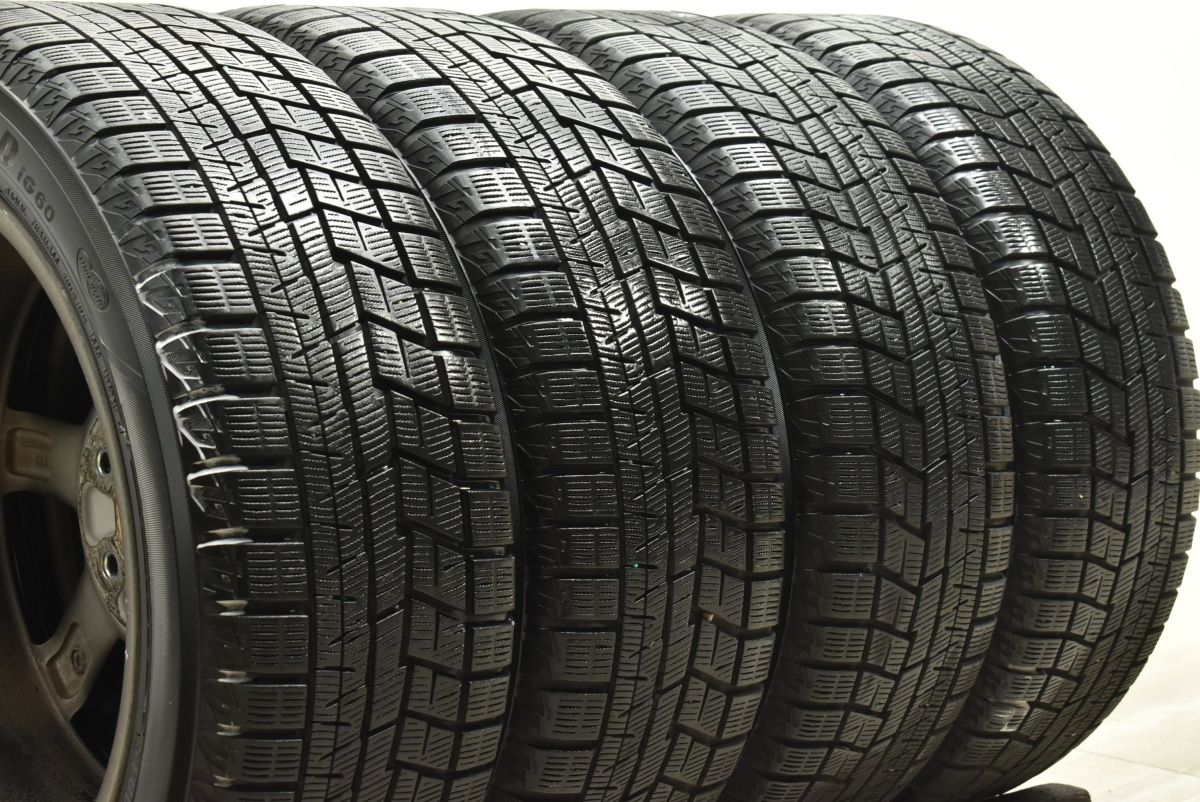 【美品】スバル レヴォーグ 純正 17in 7J +55 PCD114.3 ヨコハマ アイスガード iG60 215/50R17 交換用 スタッドレス 送料無料