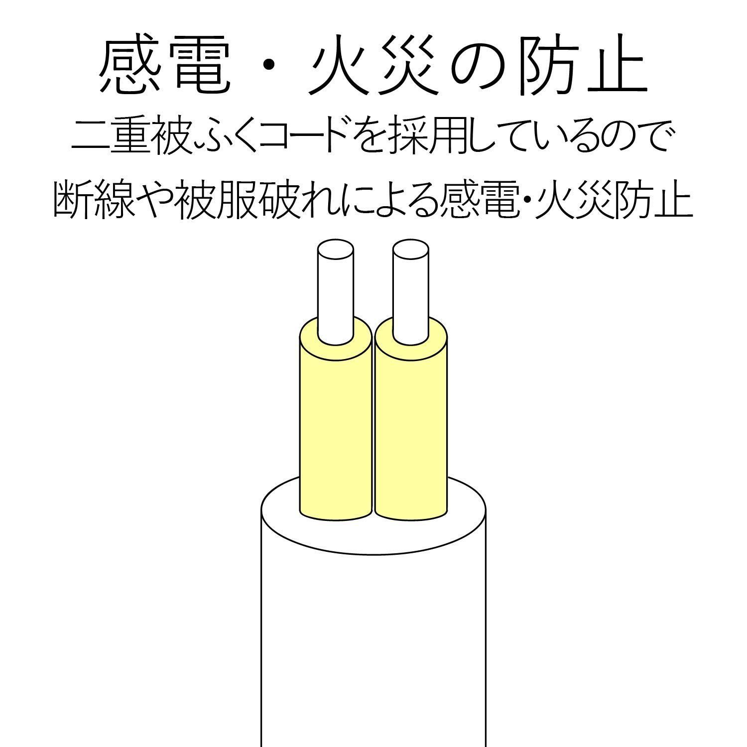 メルカリShops - 【カラー:ホワイト_サイズ:5m_スタイル:6個口】エレコム 電源タップ 雷ガー