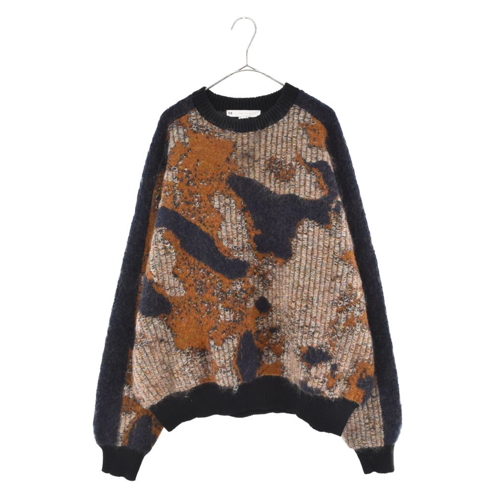 Y-3 (ワイスリー) 21AW U CH1 CAMO KNIT CREW SWEATER 総柄クルー 