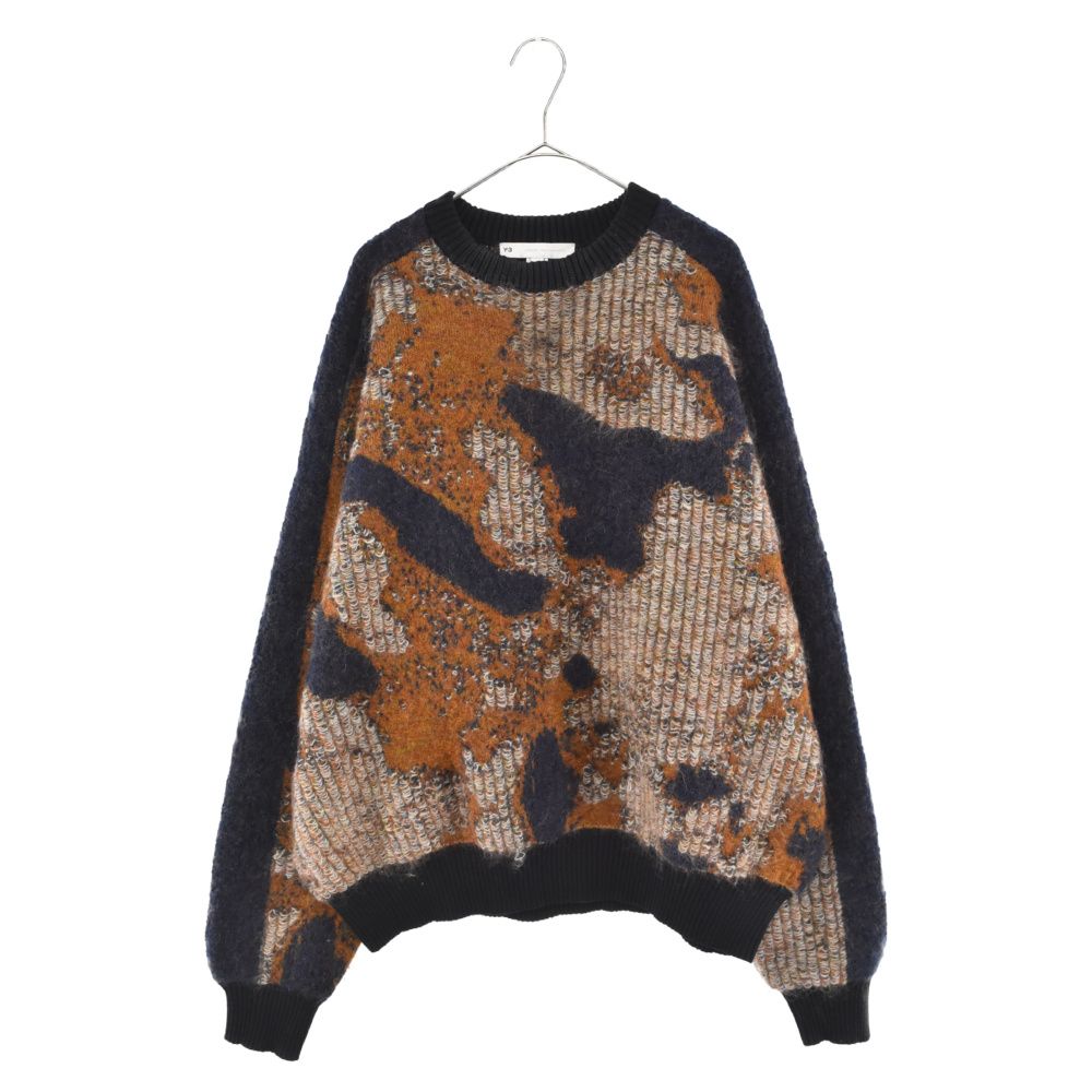 Y-3 (ワイスリー) 21AW U CH1 CAMO KNIT CREW SWEATER 総柄クルー