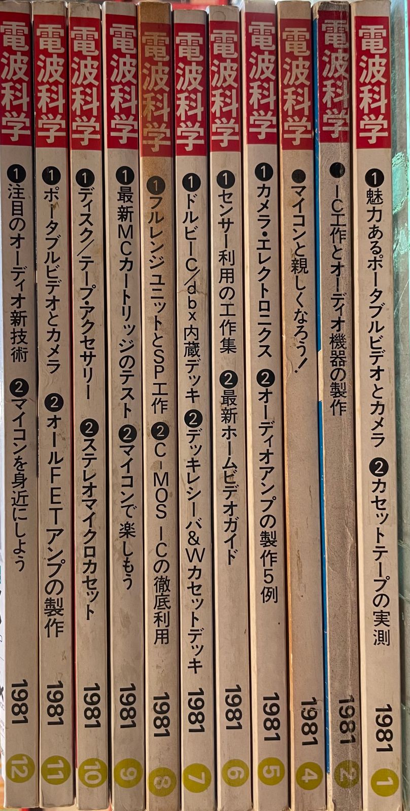 電波科学 1981年通年セット 12冊揃