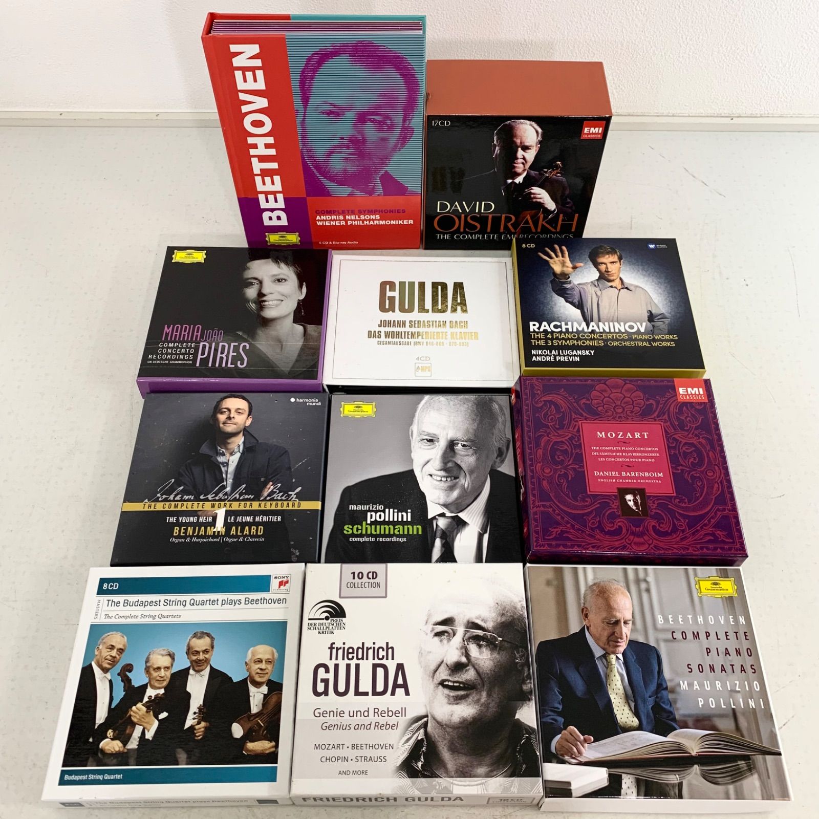 クラシック CD 10枚 アンドリス ネルソンス ウィーン フィルハーモニー管弦楽団 ベートーヴェン 交響曲全集 5CD Blu-ray Audio 盤 ダヴィド オイストラフ EMI全録音集