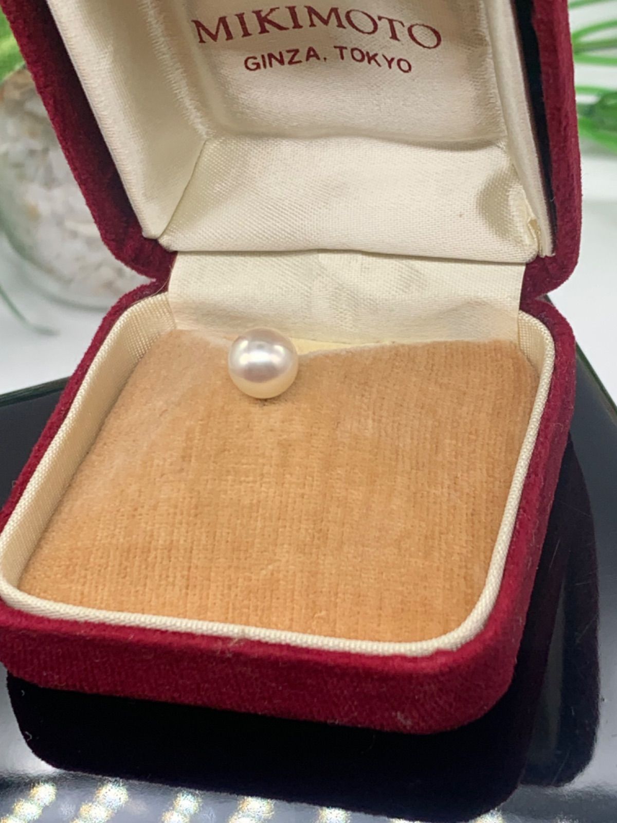 MIKIMOTO【正規品】刻印あり 真珠 ピンブローチ 極美品✨ MIKIMOTO ミキモト パール ブローチ ロゴ 刻印 1284