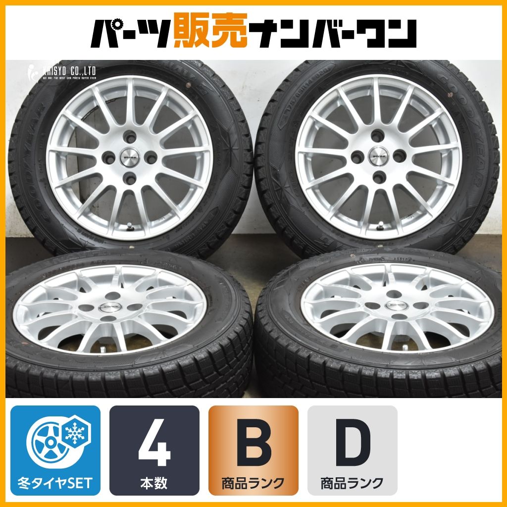 程度良好品 Weds IRVINE 14in 5J 30 PCD98 グッドイヤー アイスナビ6 175 65R14 FIAT フィアット500 500C チンクエチェント パンダ